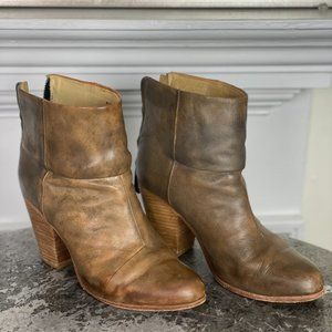 Rag & Bone Brown Leather Boots, sz 39.5